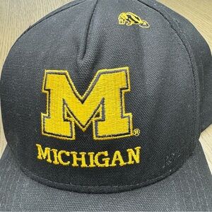Vintage Michigan Wolverines NCAA College Roman Snapback Hat
